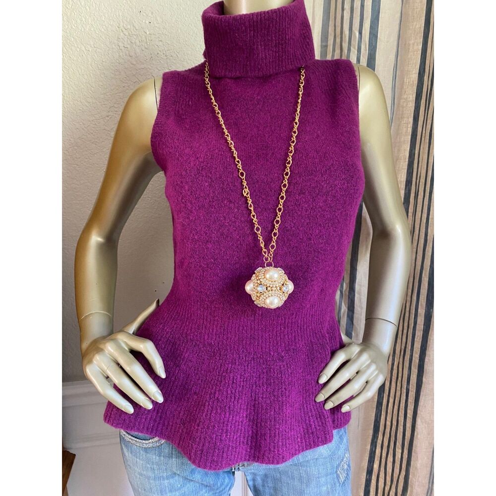 EUC Erickson Beamon for Target Exclusive Long Chain Pearl Pendant Necklace